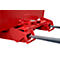 Volquete automático Bauer tipo 4A 600, 3 puntos de desbloqueo, sistema de desenrollado, capacidad 0,6 m³, hasta 1000 kg, rojo vivo RAL 3000