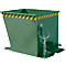 Volquete de virutas SGU-RZ55, para trenes logísticos, estanco a aceite y agua, 550 l, verde RAL 6011