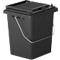 Voorsorteeremmer Mülli, B 175 x D 195 x H 300 mm, 10 liter, antraciet