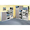 Vorbautür, für Regal Archivo Color, 5 Ordnerhöhen, B 950 mm, platingrau