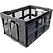 Vouwkrat voor inklapbare trolley CLAX, 46 l, zwart