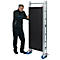 Vouwsteiger Krause RollTec®, werkhoogte tot 2,9 m, belastbaar tot 200 kg/m2, met dek, verrijdbaar, aluminium