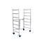Vouwsteiger Krause RollTec®, werkhoogte tot 2,9 m, belastbaar tot 200 kg/m2, met dek, verrijdbaar, aluminium