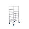 Vouwsteiger Krause RollTec®, werkhoogte tot 2,9 m, belastbaar tot 200 kg/m2, met dek, verrijdbaar, aluminium
