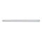Ein weißes, stiftförmiges Objekt auf weißem Hintergrund. Es ist leicht abgerundet an den Enden.