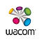 Wacom-Logo: Mehrfarbige, sternförmige Darstellung, darunter der Schriftzug "wacom".