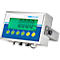 Wägebrücke Adam PT-112, Wägebereich 200 g-1000 kg, mit AE403 Display, B 1200 x T 1200 x H 100 mm, Stahl, blau