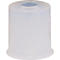 Een cilindrisch, wittig object met een ronde basis en een gat in het midden, mogelijk een lampenkap of een vergelijkbaar product.