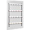 A white key storage with 32 numbered hooks.
