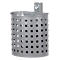 Wandafvalbak, 20 liter, Ø 330/230 x H 340 mm, geperforeerd, gepoedercoat
