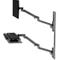 Wandarbeitsplatz Ergotron LX Pro, Tastaturablage und Monotorhalterung, bis 34″, neig-/schwenk-/drehbar, höhenverstellbar, VESA, Metall, dunkelgrau