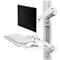Wandarbeitsplatz Ergotron LX Pro, Tastaturablage und Monotorhalterung, bis 34″, neig-/schwenk-/drehbar, höhenverstellbar, VESA, Metall, weiß