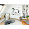 Wandbureau, B 1200 x D 260 x H 650 mm, wit