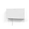 Wandbureau, B 1200 x D 260 x H 650 mm, wit