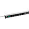 Wandcontactdoos Treston 468/3, 6-voudig, 2 x USB A &amp; 2 x CAT6A, aan/uit schakelaar, 4,5 m lange kabel, B 468 x D 44 x H 52 mm, aluminium