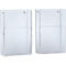 Wandfolderhouder - plexiglas - B 225 x D 75 x H 330 mm - transparant - voor A4 formaat - set van 2 stuks