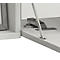 Wandila wandbureau, ideaal voor thuiskantoor, uitklapbaar tafelblad &amp; 7 vakken, B 900 x D 200/670 x H 600 mm, hout, wit