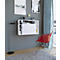 Wandila wandbureau, ideaal voor thuiskantoor, uitklapbaar tafelblad &amp; 7 vakken, B 900 x D 200/670 x H 600 mm, hout, wit