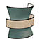 Wandleuchte Gatsby, Samt/Rattan, moosgrün, B 300 x T 300 x H 150 mm, 2 x E27, meet by paperflow