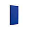 Wandpaneele m. Alurahmen, B 600 x T 1200 x H 60 mm, glatte Oberfläche, azurblau