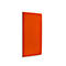 Wandpaneele m. Alurahmen, B 600 x T 1200 x H 60 mm, glatte Oberfläche, orange