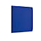 Wandpaneele m. Alurahmen, B 600 x T 600 x H 60 mm, glatte Oberfläche, azurblau