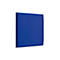 Wandpaneele m. Magnetbefestigung, B 604 x T 604 x H 47 mm, glatte Oberfläche, azurblau