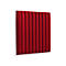 Wandpaneele m. Magnetbefestigung, B 604 x T 604 x H 47 mm, versch. Stripes-Design, feuerrot