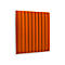 Wandpaneele m. Magnetbefestigung, B 604 x T 604 x H 47 mm, versch. Stripes-Design, orange