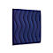 Wandpaneele m. Magnetbefestigung, B 604 x T 604 x H 47 mm, versch. Waves-Design, dunkelblau