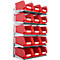 Wandregal Schäfer Shop Select, 5 Böden, mit 15 Kästen im EURO-Maß LF 322, L 1000 x B 640 x T 300 mm