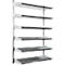 Wandrek - 6 legborden - stalen - L 1000 x B 640 x D 220 mm - met 24 bakken - ons merk Schäfer Shop Select