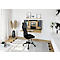 Wandschreibtisch, ideal für das Home Office, ausklappbare Tischplatte, umfangreiche Innenausstattung, B 1200 x T 260 x H 650 mm, graphit/Asteiche