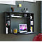 Wandschreibtisch Wandila, ideal für das Home Office, ausklappbare Tischplatte & 7 Fächer, B 900 x T 200/670 x H 600 mm, Holz, schwarz