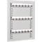 Wandtafel mit 21 Haken