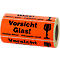 Warnetiketten, Vorsicht Glas!, 500 Stück