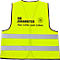 Warnweste, Unisex, EN ISO 20471: 2013, 2 Reflektorstreifen, in Tasche, 100 % Polyester, neonorange oder neongelb, Universalgröße M-XXL
