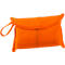 Kleine, leuchtend orangefarbene Aufbewahrungstasche mit Klettverschluss und praktischer Trageschlaufe.