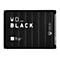 Schwarze WD_Black Xbox-Festplatte. Aufschrift: WD_BLACK, Xbox-Logo.