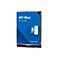 Eine Festplatte mit WD Blue-Logo und 2,5" PC HDD-Aufdruck. Blau-weißes Design, Produkt vor neutralem Hintergrund.