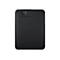 Disque dur externe noir WD Elements. Le logo WD et le nom du produit sont visibles.