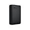 Disque dur externe noir, WD Elements, avec logo WD et lettrage.