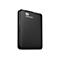 Disque dur externe WD Elements noir sur fond blanc.