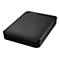 Disque dur externe noir, WD Elements, avec logo et texte.