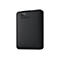 Disque dur externe noir WD Elements, avec logo et texte.