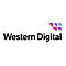 Western Digital Logo. Schriftzug in Schwarz, daneben ein abstraktes farbiges Logo.