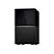 Disque dur externe noir avec logo WD.