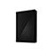 Disque dur externe noir avec logo WD et texture diagonale.