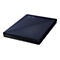 Disque dur externe rectangulaire bleu foncé. Une partie de la surface présente de fines rainures parallèles.