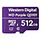 WD Purple SC QD101 WDD512G1P0C - Flash-Speicherkarte - 512 GB - microSDXC UHS-I